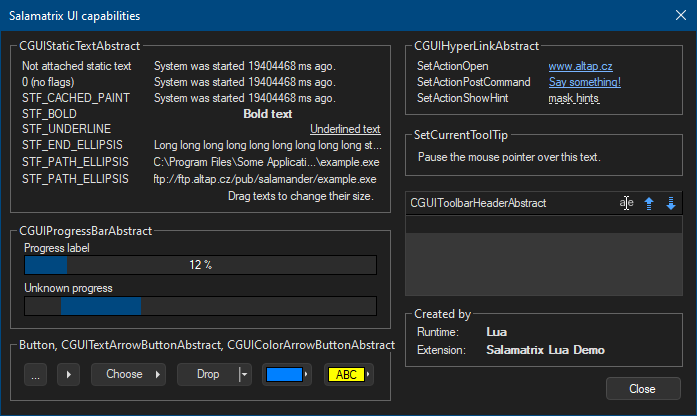 Lua preview