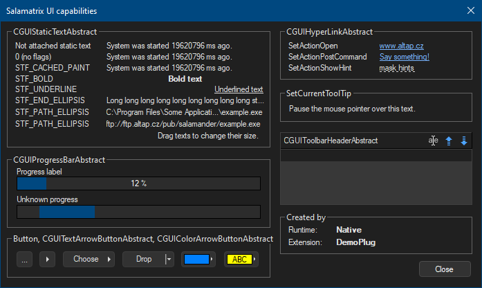 Native plugin preview